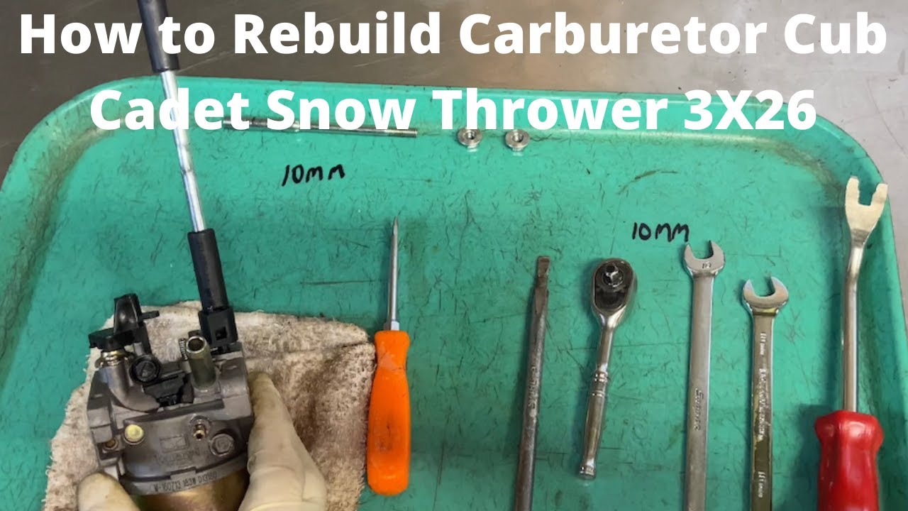 Mobile Repairs Cub Cadet Snow Thrower Carburetor Rebuild in Denver Metro