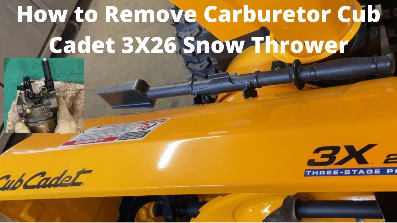 Mobile Cub Cadet Snow Thrower 3X26 Carburetor Repairs in Denver Metro